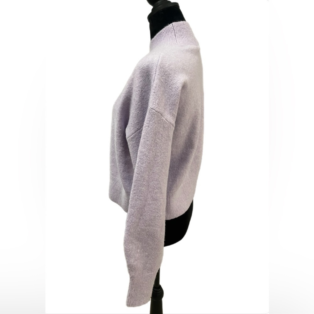 & Other Stories Soft Wool Lilac Turtleneck Sweater- Small - Picture 3 of 7